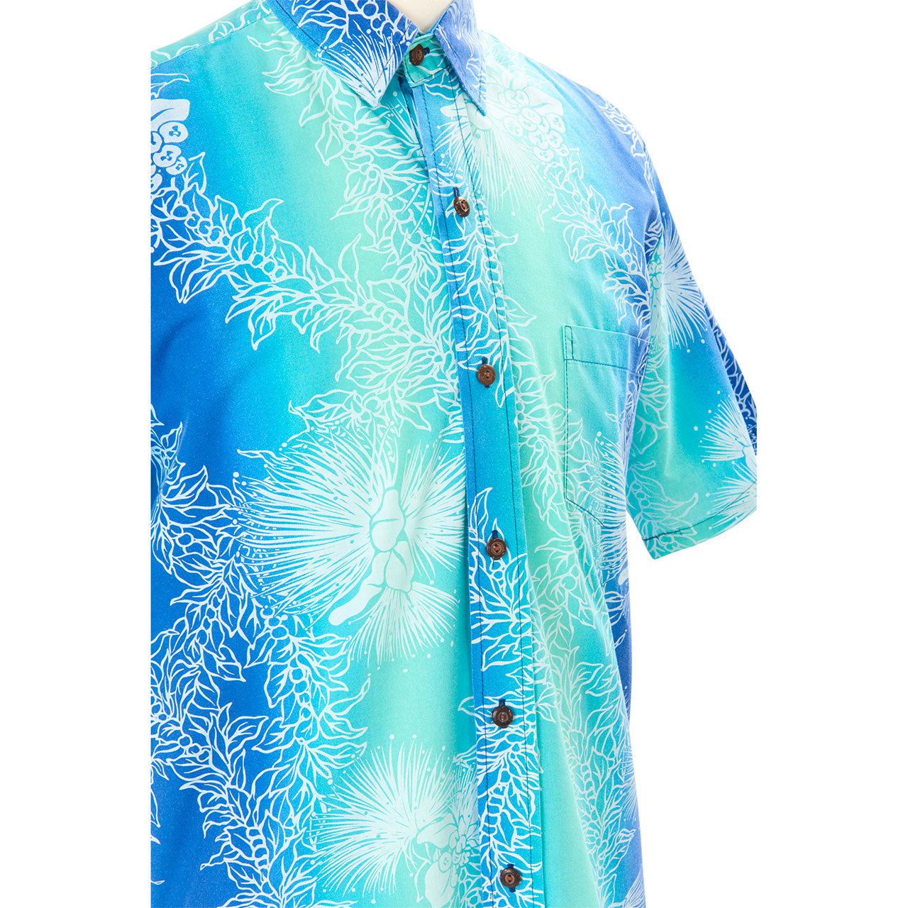 ムームーレインボー・オリジナルアロハシャツ/グリーン