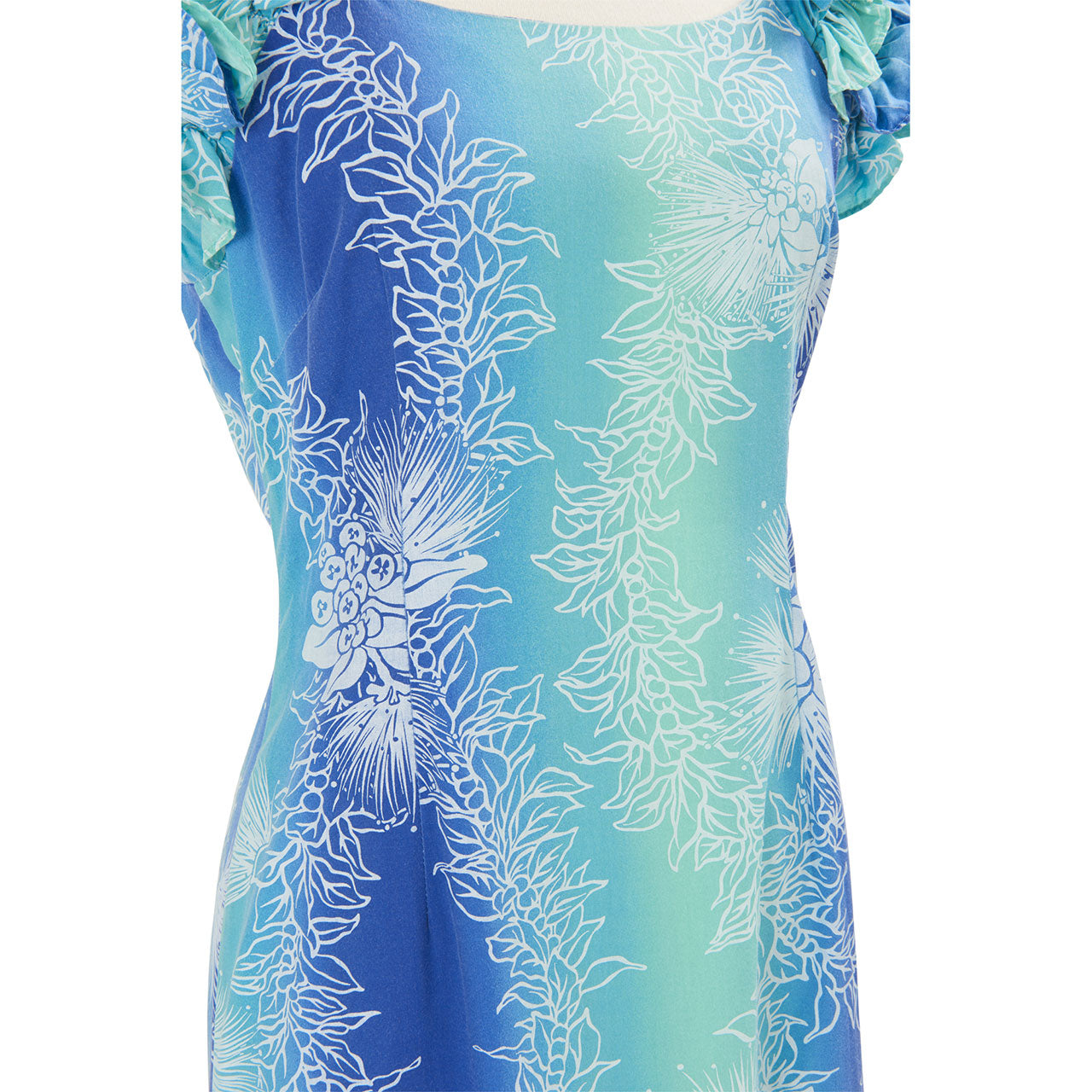 ハワイアン ドレス・ロングドレス/グリーン