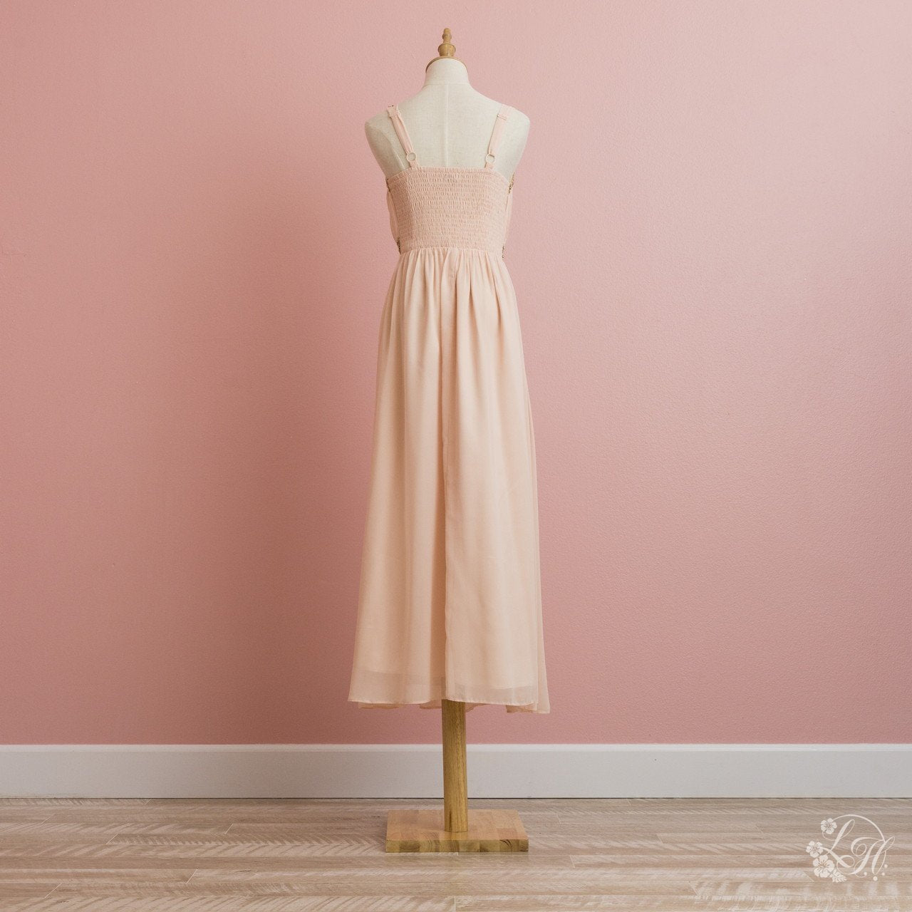 パーティードレス・ロング-ピンク