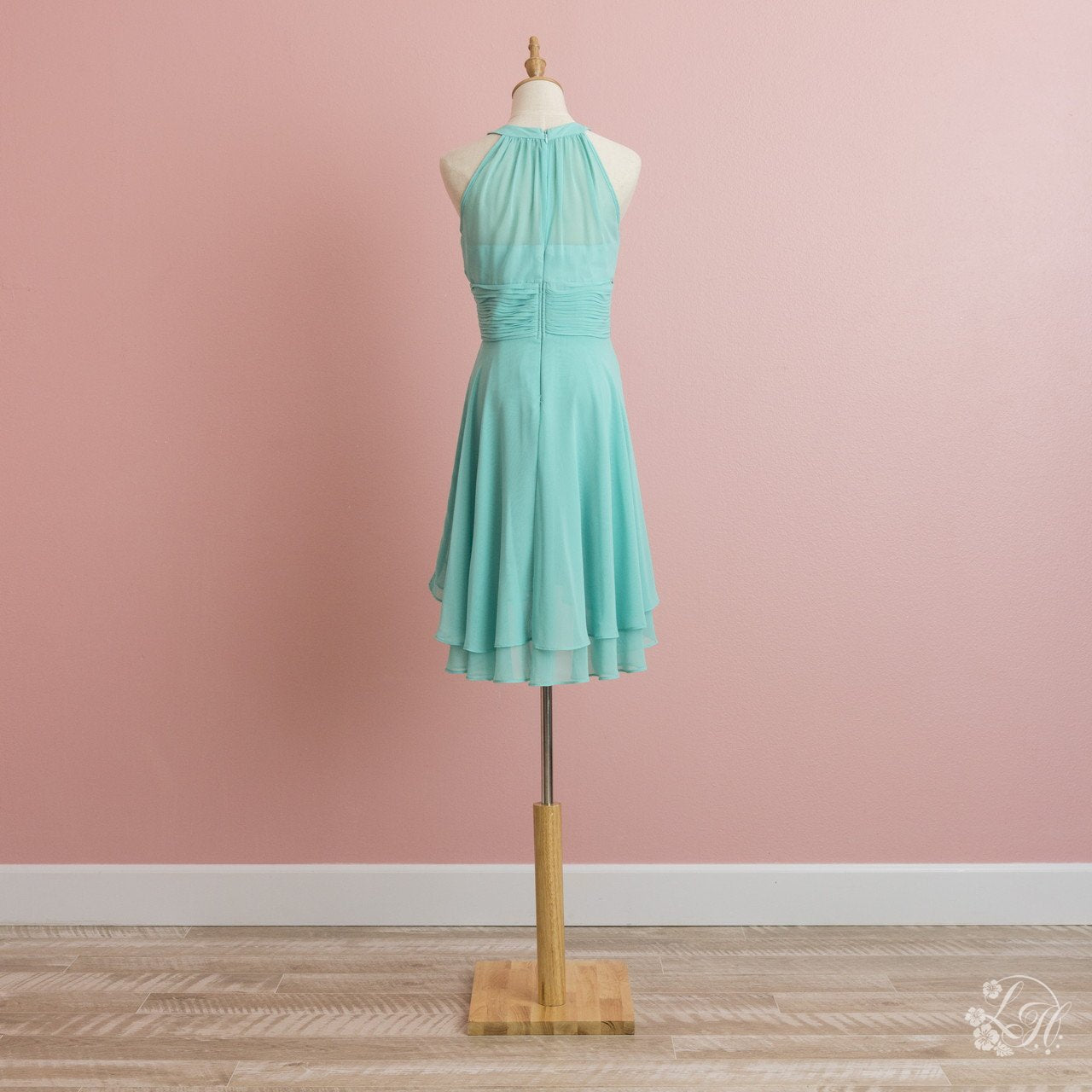 ブライズメイドドレス・ショート-グリーン