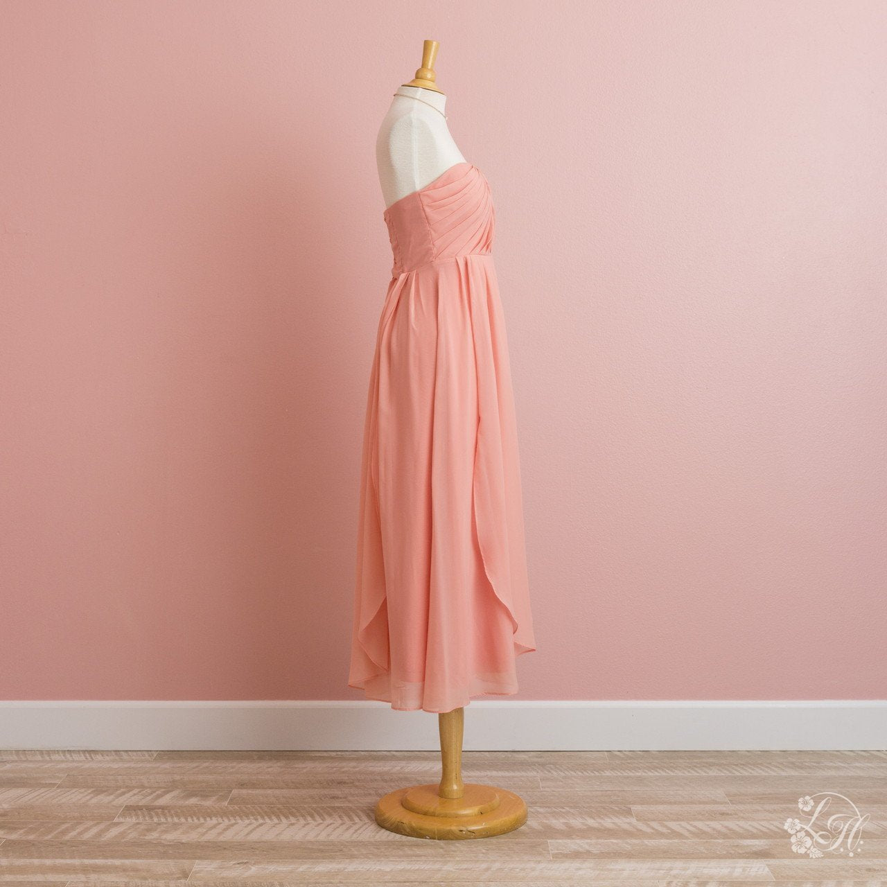 ブライズメイトピンクパーティドレス