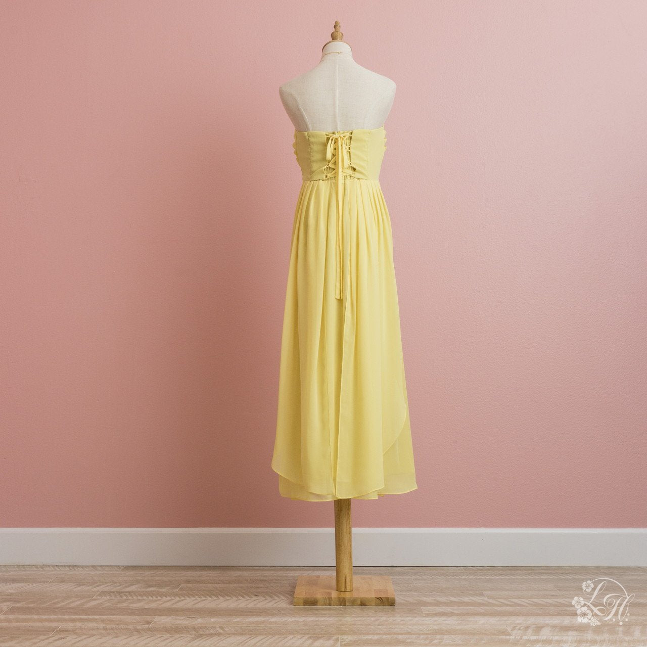 ブライズメイドドレス・ロング-イエロー