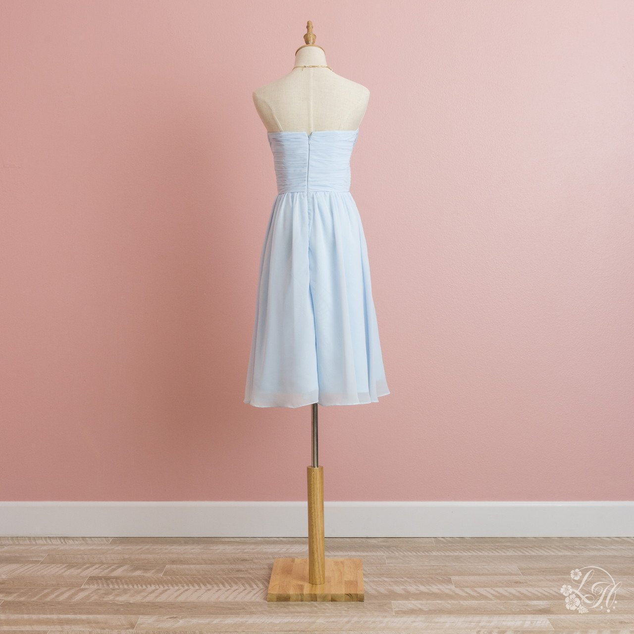ブライズメイドドレス・ショート-ライトブルー