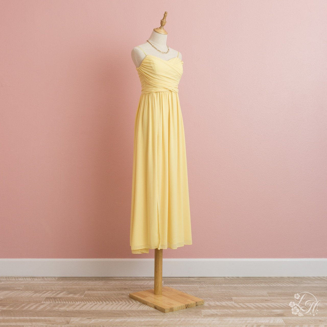 ブライズメイドドレス・ロング-イエロー