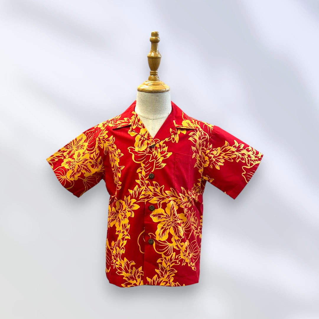 チューベローズ柄 レッド - ご夫婦お揃い