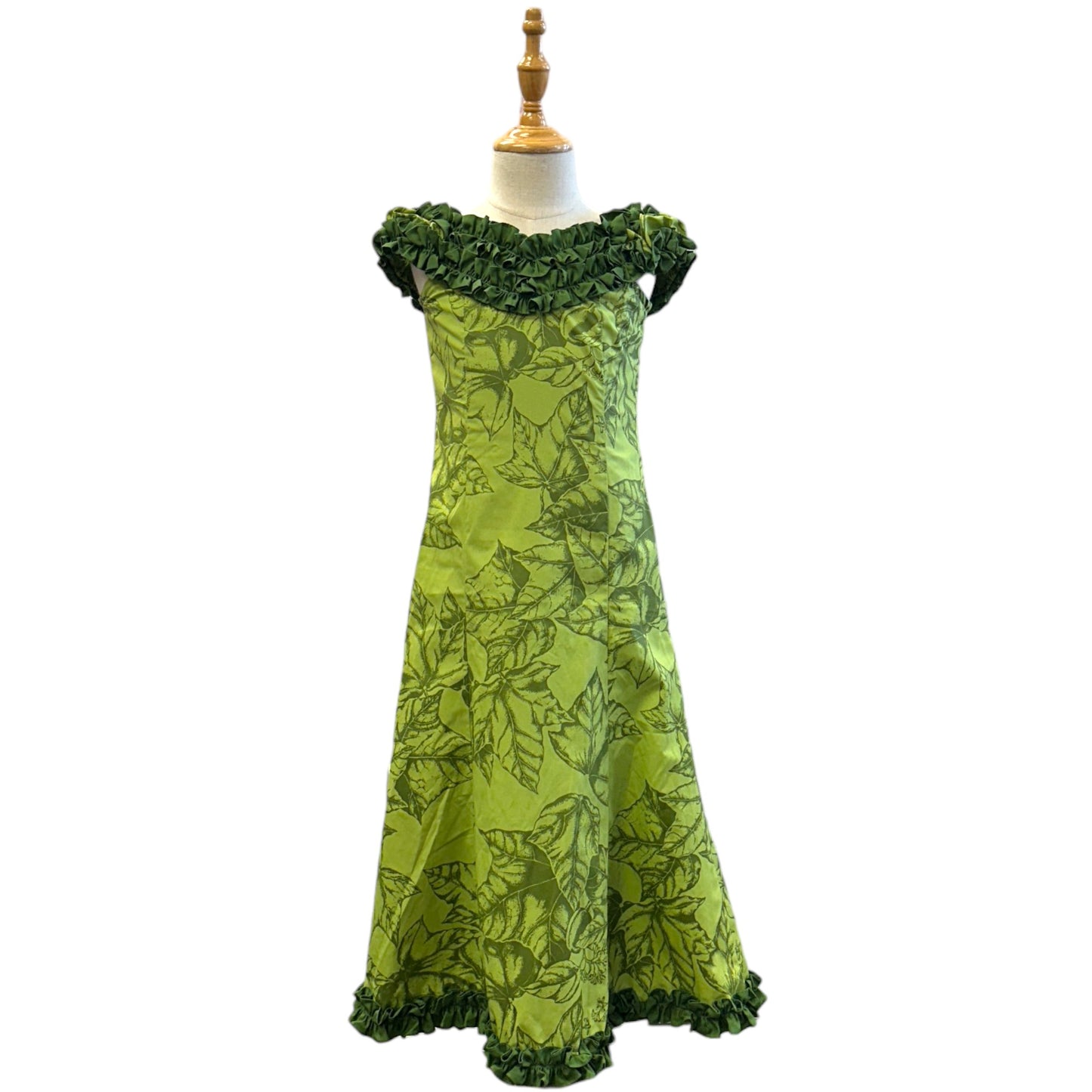 ククイ柄 濃いグリーン - 親子ペアセット