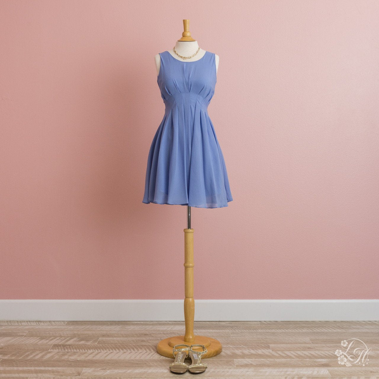 ブルーミニワンピース