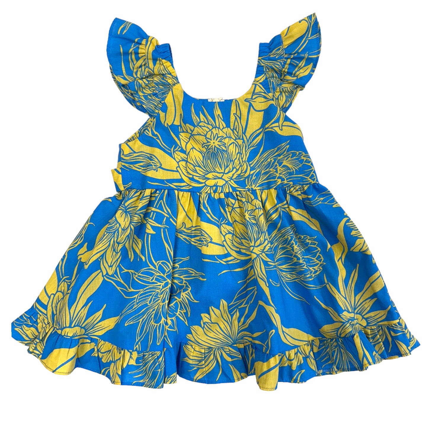 セレス柄 ブルー キッズ ムームー