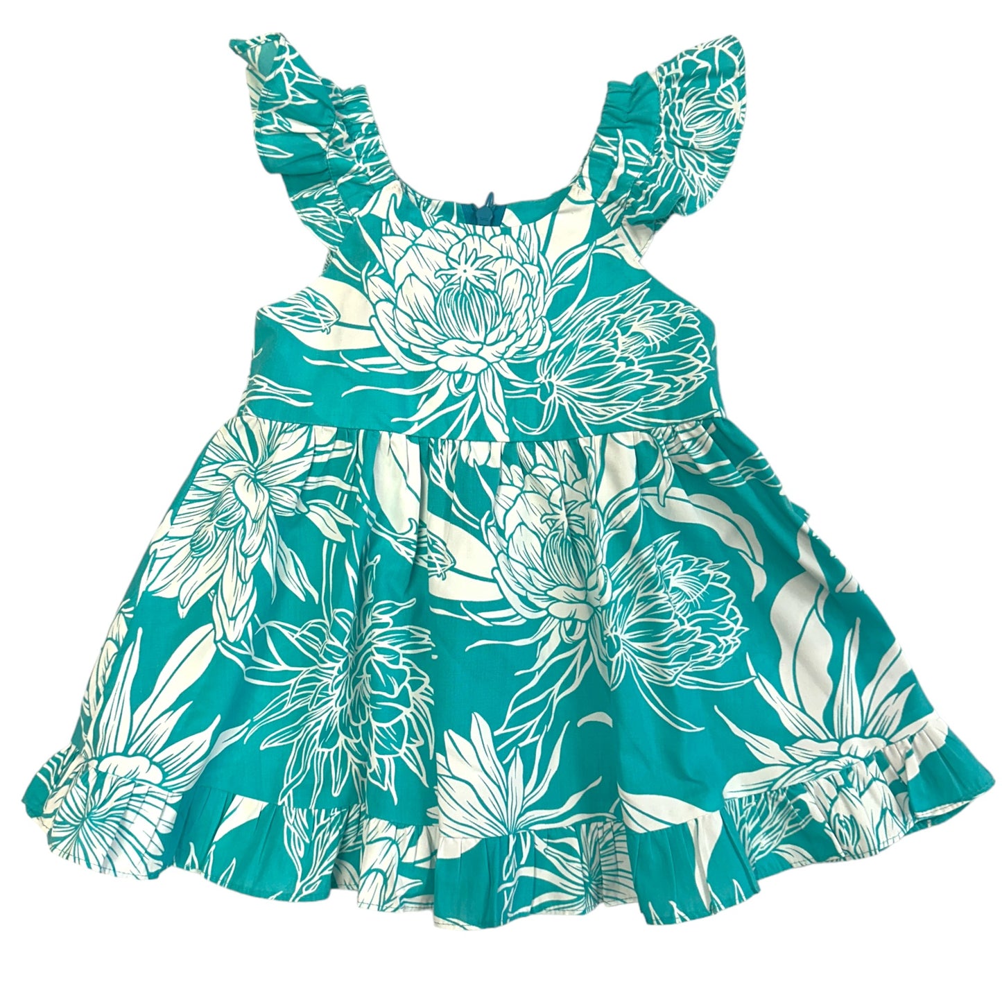 セレス柄 グリーン キッズ ムームー