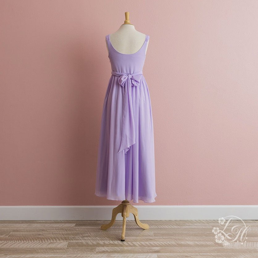 ブライズメイトパープルパーティドレス