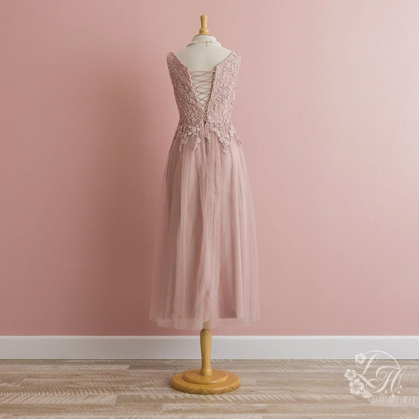 ブライズメイトピンクパーティドレス