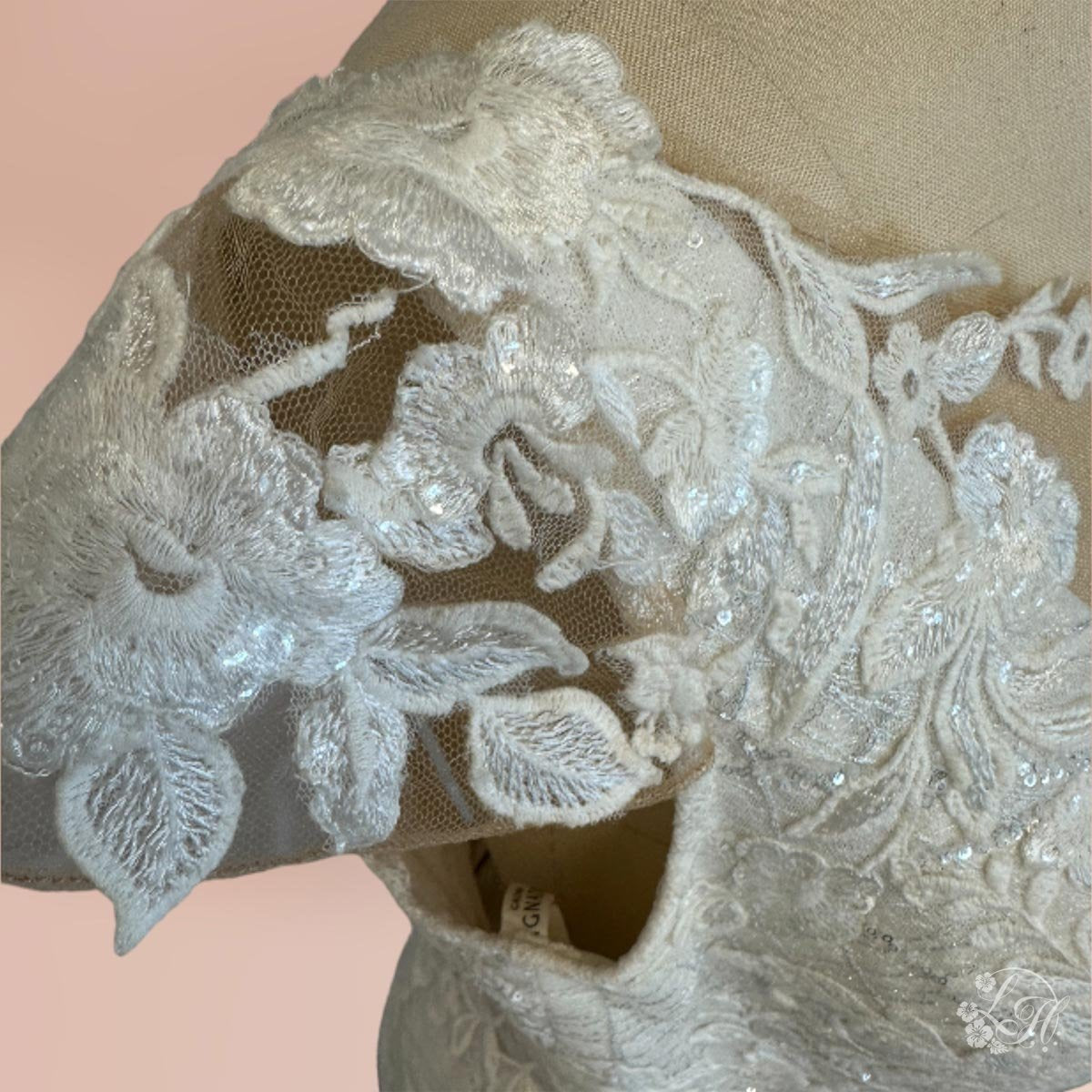 マーメイド深Vレースドレス