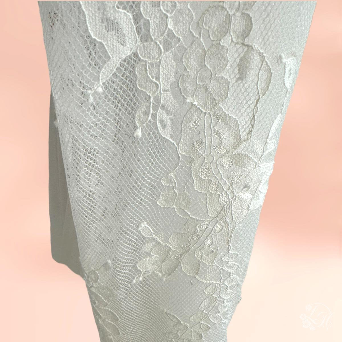 長袖レーストップドレス