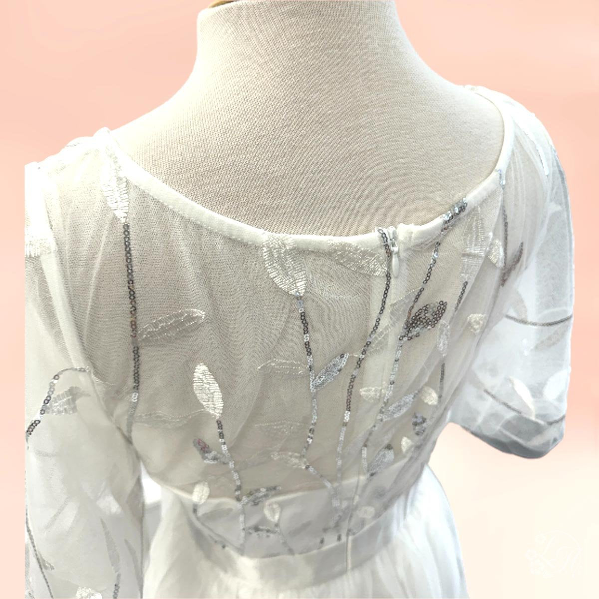 スパングルリーフケープドレス