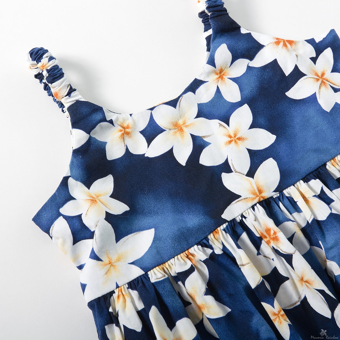 プルメリア ベビードレス ブルー