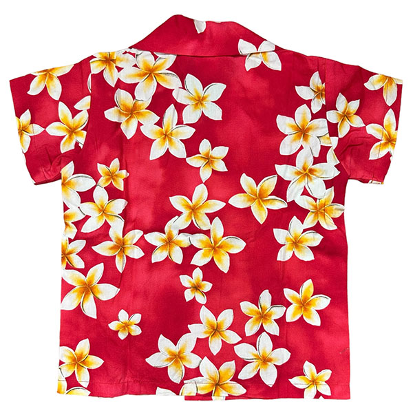 プルメリア 子供用アロハシャツ/ピンク