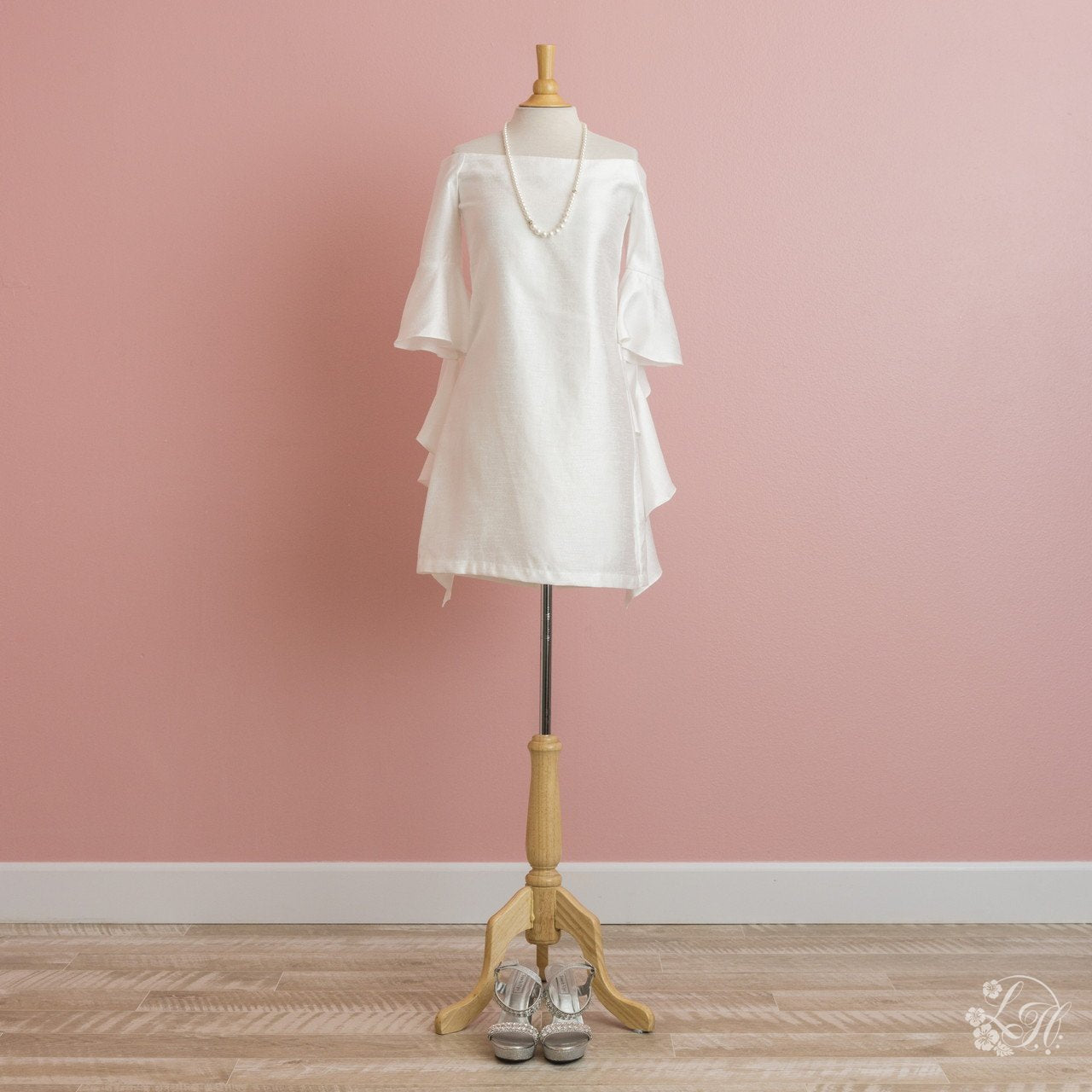 着物スリーブショートワンピ