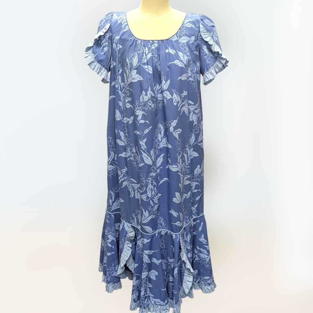 マイリ柄  ムームードレス / ブルー