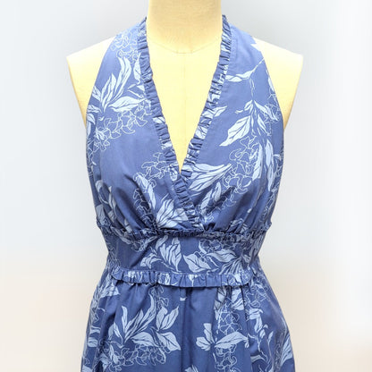 マイリ柄 ブルー タンクドレス