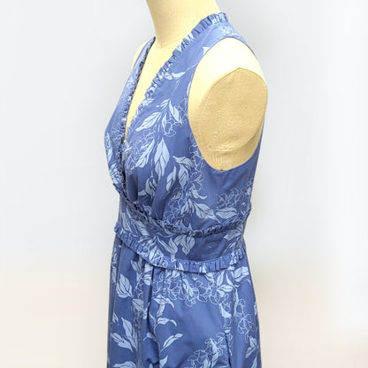 マイリ柄 ブルー タンクドレス