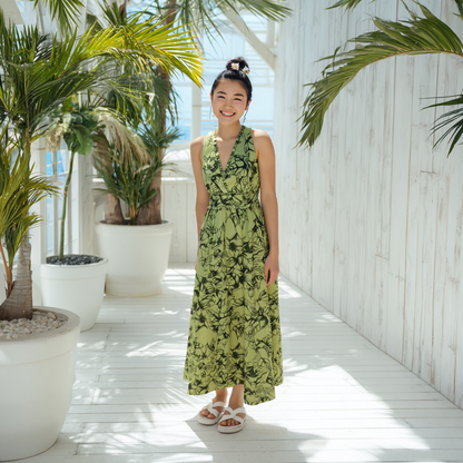 ククイ柄 シトロン タンクドレス