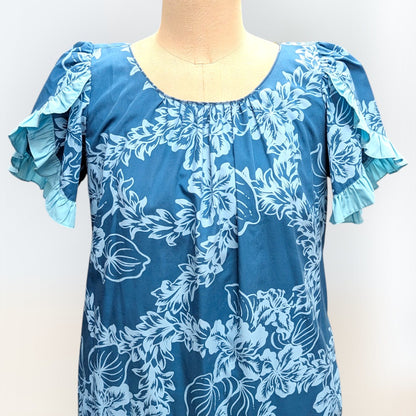 チューベローズ柄  ムームードレス / グリーン