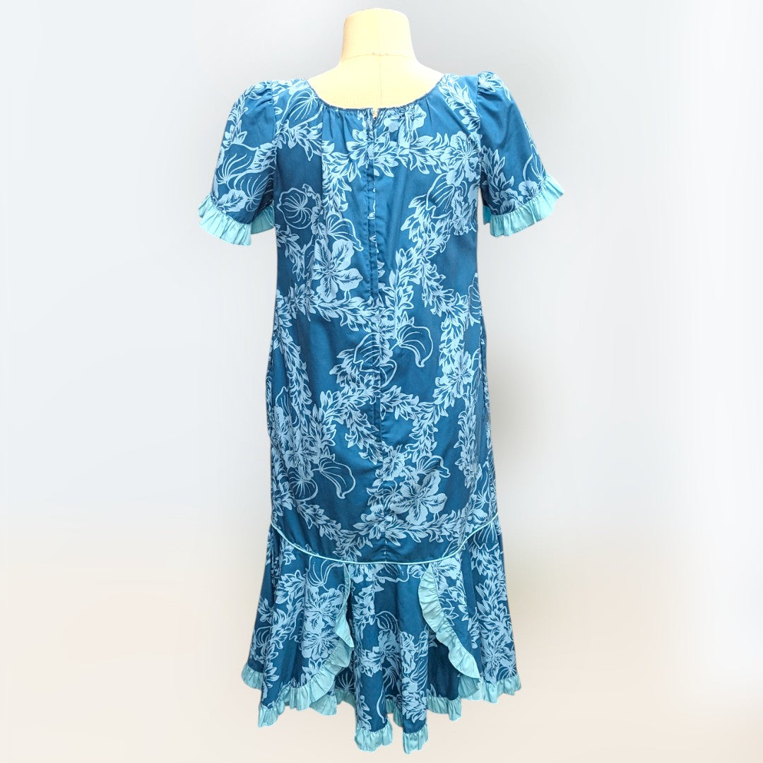 チューベローズ柄  ムームードレス / グリーン