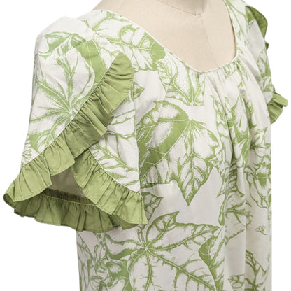 ククイ柄 グリーン ムームードレス