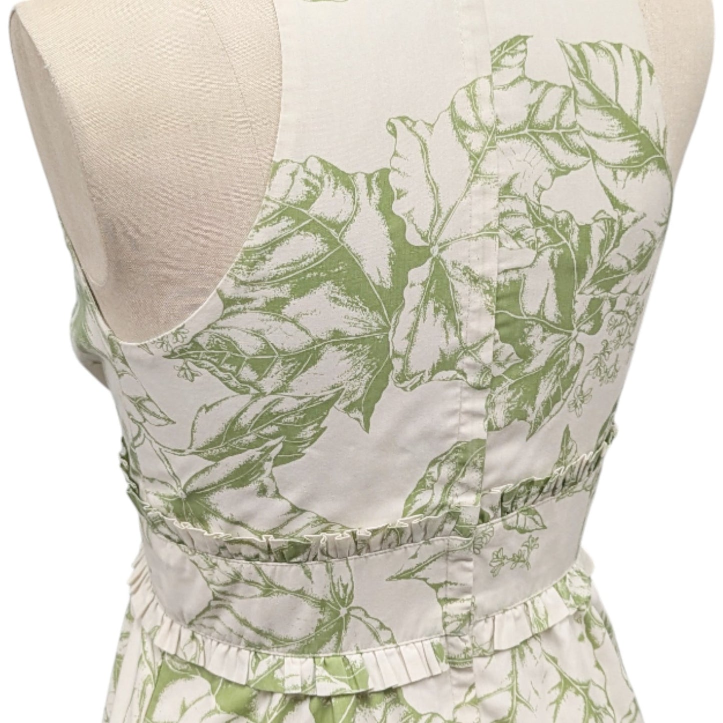 ククイ柄 グリーン タンクドレス