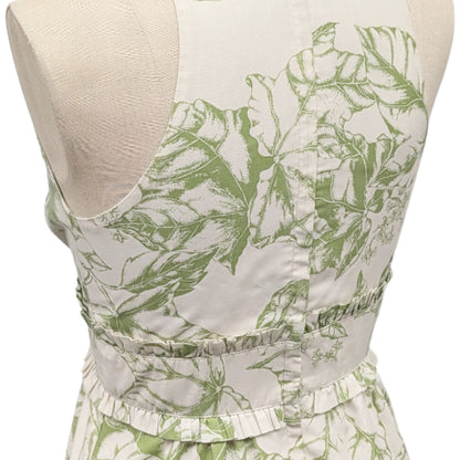 ククイ柄 グリーン タンクドレス