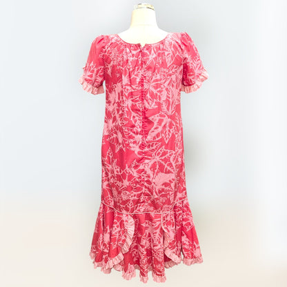 ククイ柄 ピンク ムームードレス