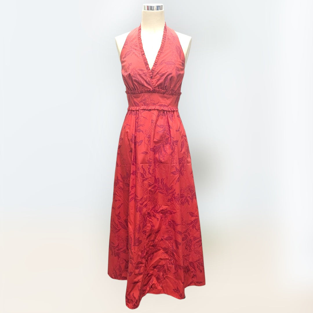 マイリ柄 レッド タンクドレス